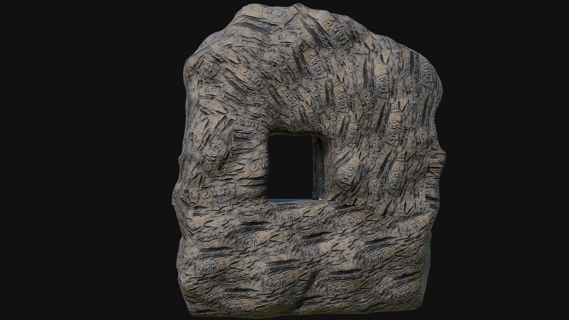 CAVE ENTRANCE GATE PORTAL DUNGEON ANCIENT TEMPLE COLLECTION Low-poly 3D model_20