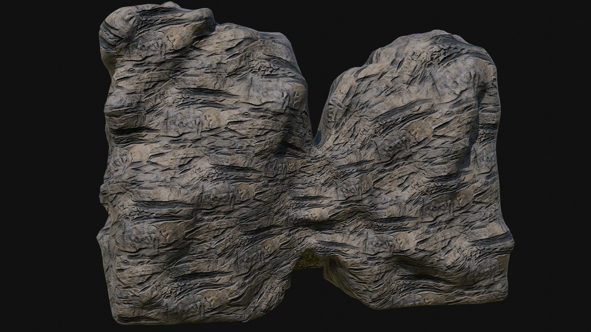 CAVE ENTRANCE GATE PORTAL DUNGEON ANCIENT TEMPLE COLLECTION Low-poly 3D model_14