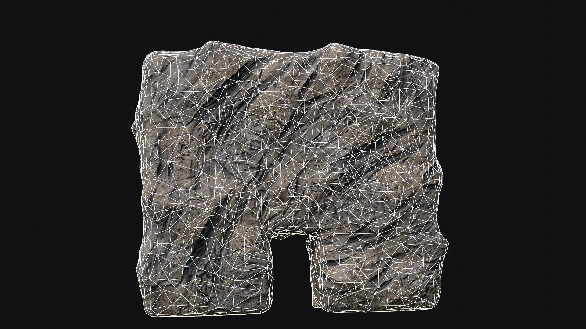 CAVE ENTRANCE GATE PORTAL DUNGEON ANCIENT TEMPLE COLLECTION Low-poly 3D model_41