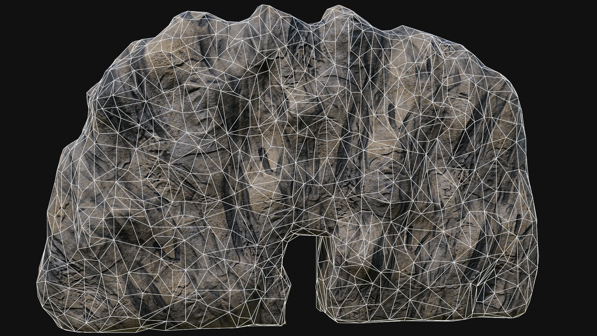 CAVE ENTRANCE GATE PORTAL DUNGEON ANCIENT TEMPLE COLLECTION Low-poly 3D model_5