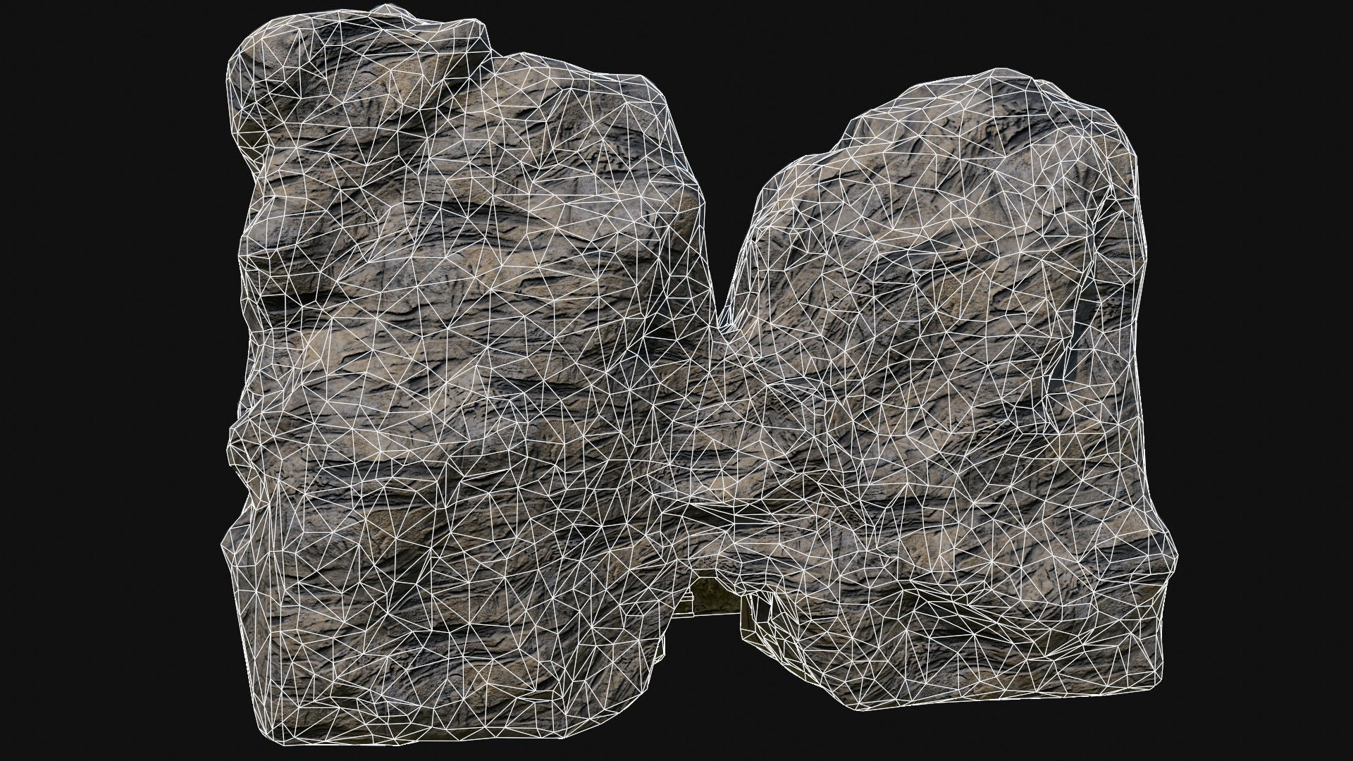 CAVE ENTRANCE GATE PORTAL DUNGEON ANCIENT TEMPLE COLLECTION Low-poly 3D model_17