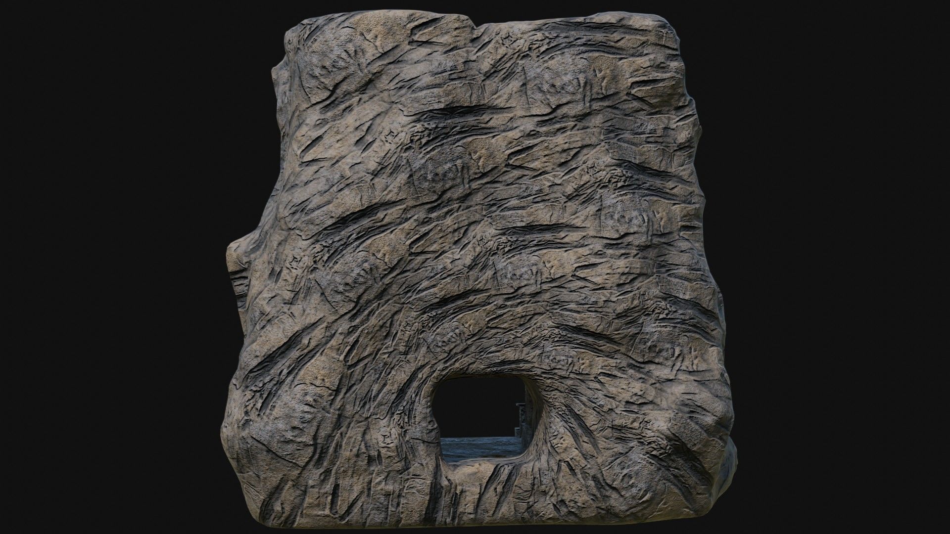 CAVE ENTRANCE GATE PORTAL DUNGEON ANCIENT TEMPLE COLLECTION Low-poly 3D model_50