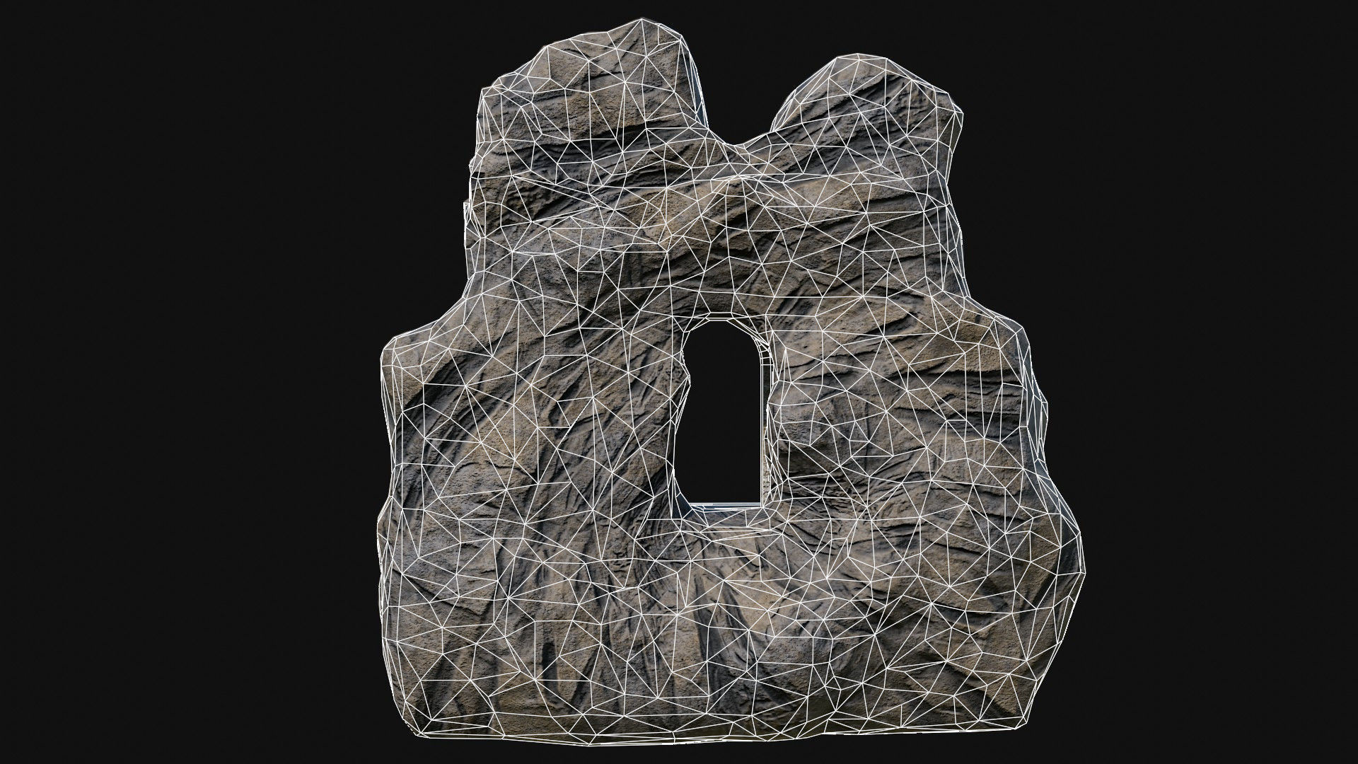 CAVE ENTRANCE GATE PORTAL DUNGEON ANCIENT TEMPLE COLLECTION Low-poly 3D model_29