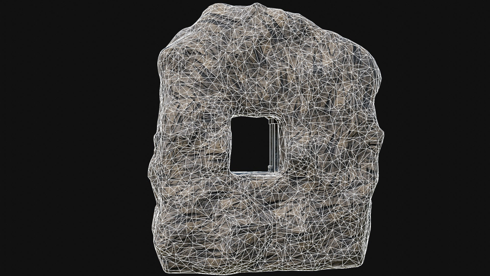 CAVE ENTRANCE GATE PORTAL DUNGEON ANCIENT TEMPLE COLLECTION Low-poly 3D model_23