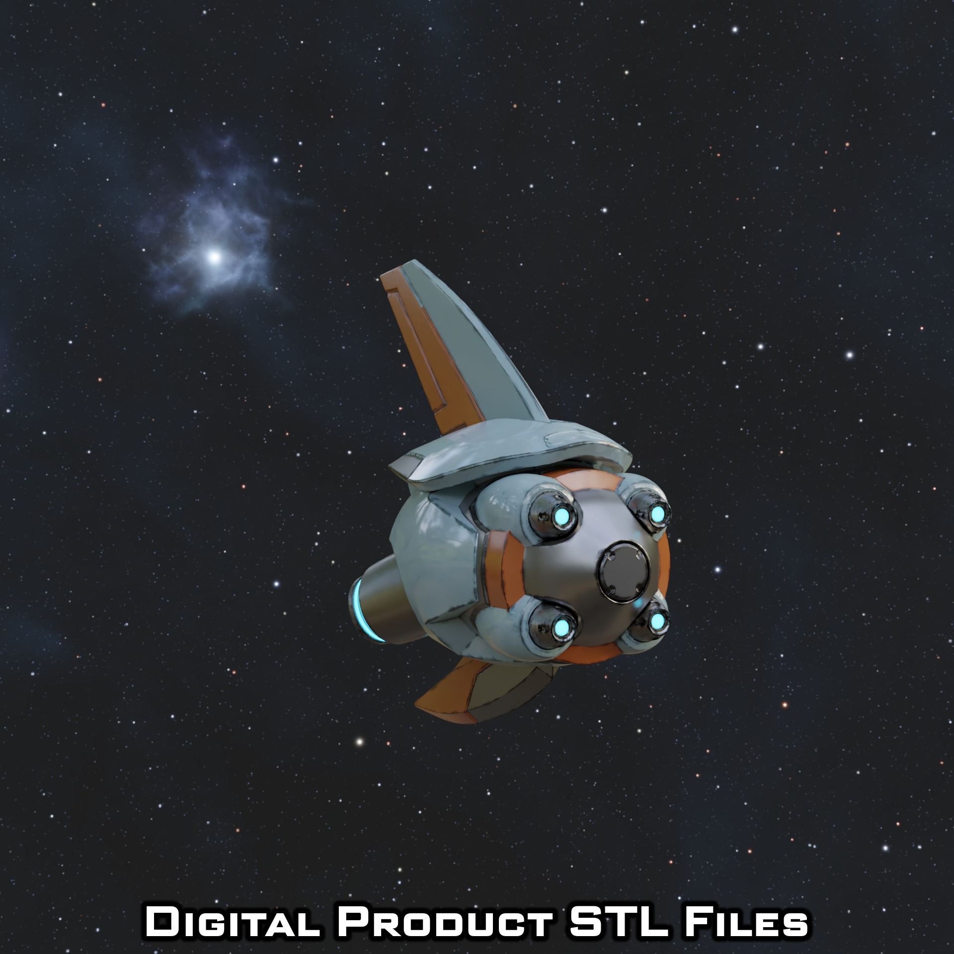 Si Fi Juno Drone Overwatch 2 3D print model_6