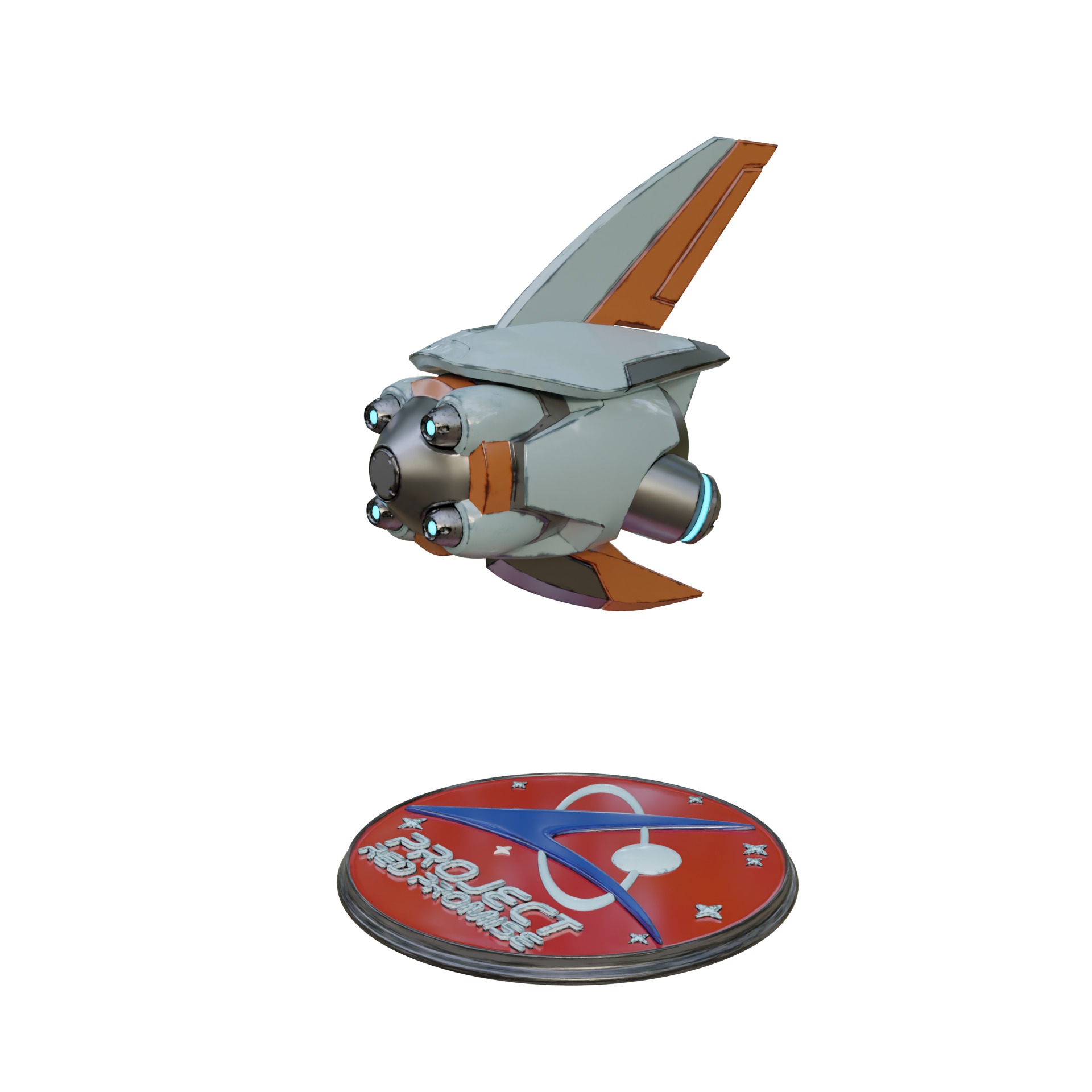 Si Fi Juno Drone Overwatch 2 3D print model_13