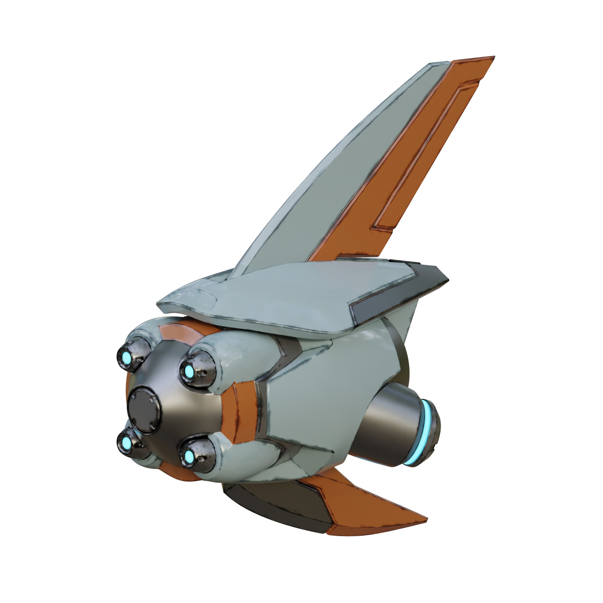 Si Fi Juno Drone Overwatch 2 3D print model_18