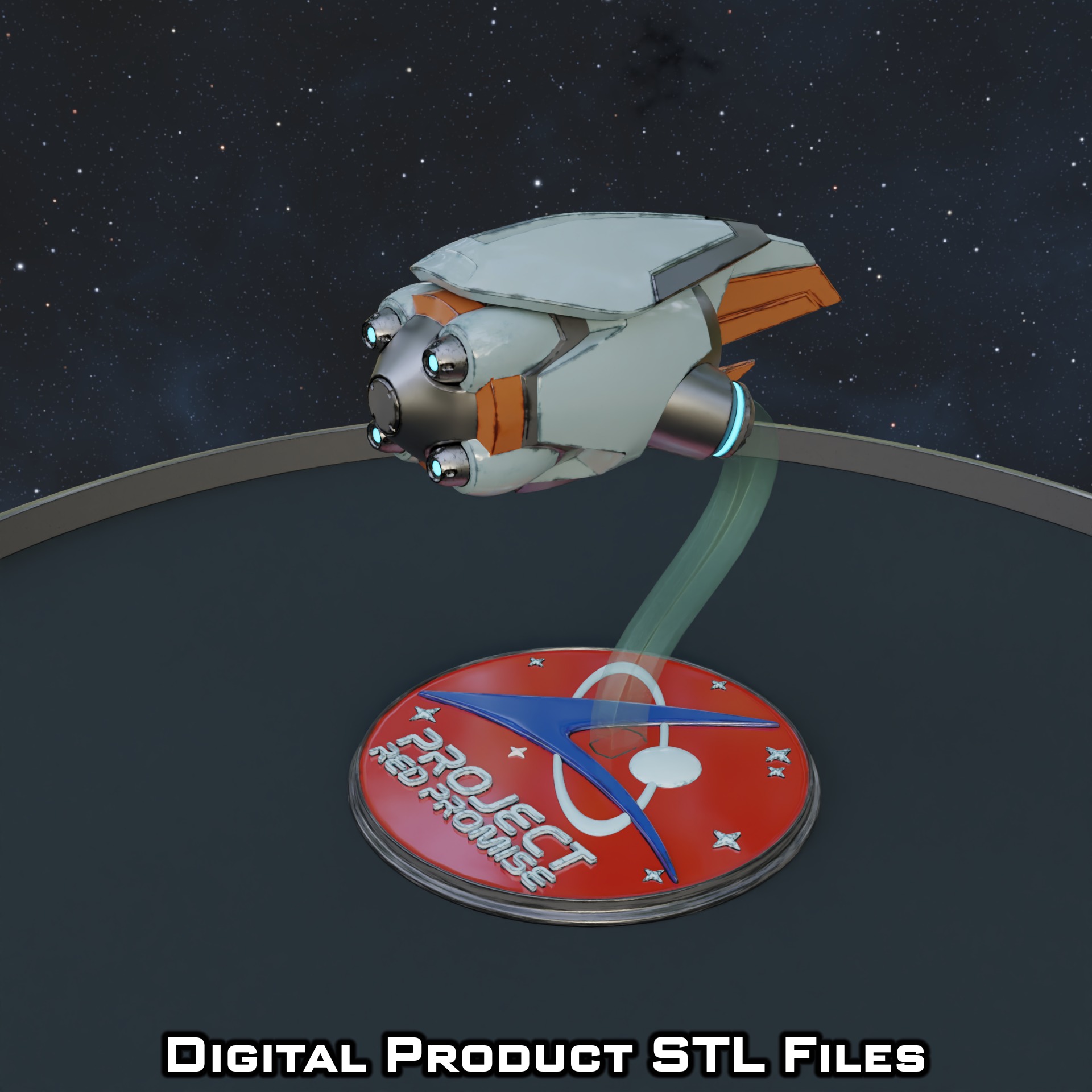 Si Fi Juno Drone Overwatch 2 3D print model_1