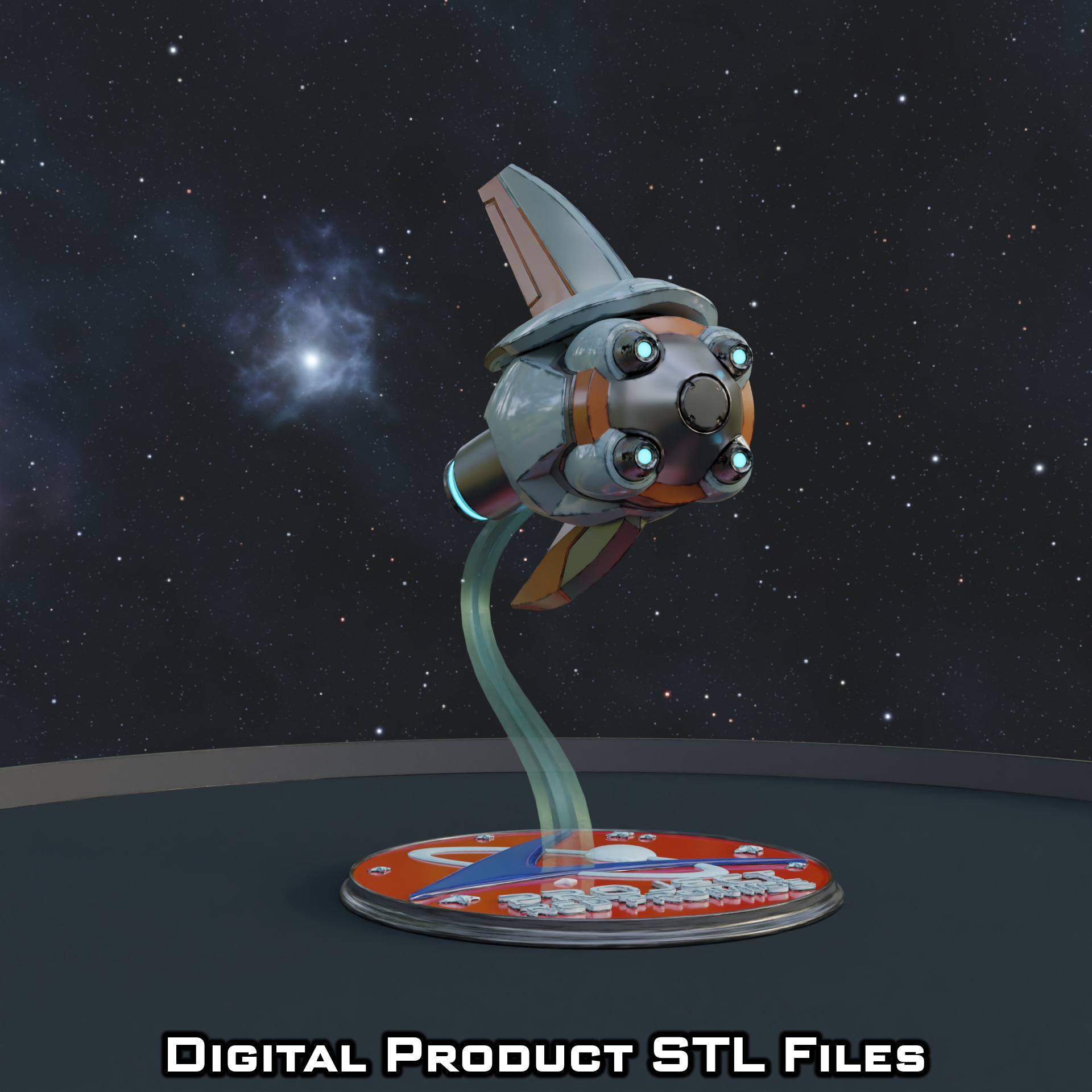 Si Fi Juno Drone Overwatch 2 3D print model_2