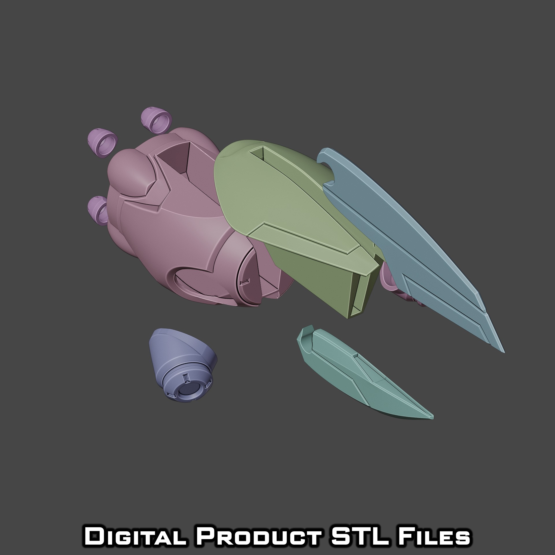 Si Fi Juno Drone Overwatch 2 3D print model_9