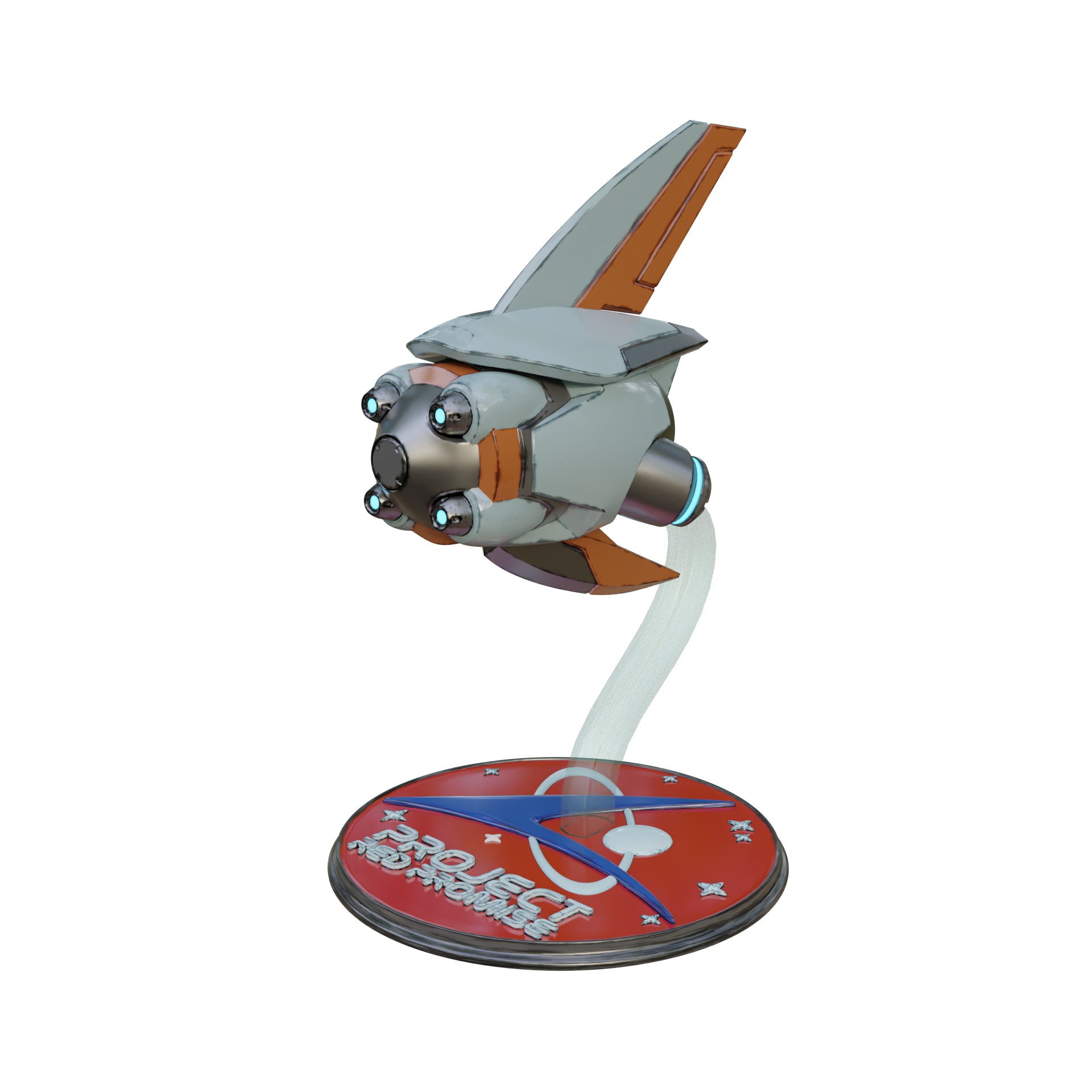 Si Fi Juno Drone Overwatch 2 3D print model_16