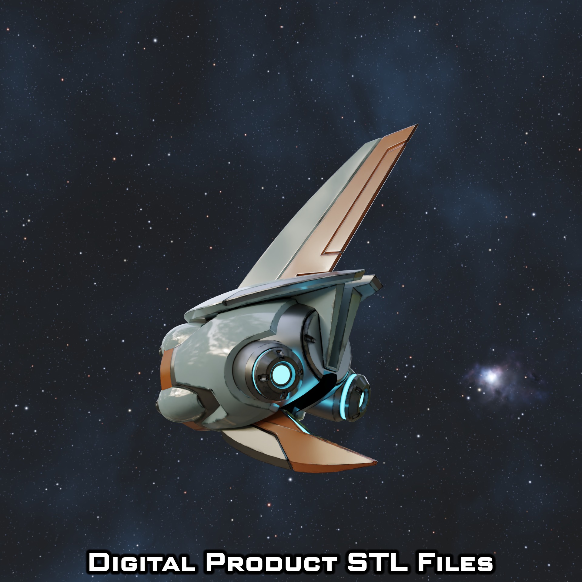 Si Fi Juno Drone Overwatch 2 3D print model_3