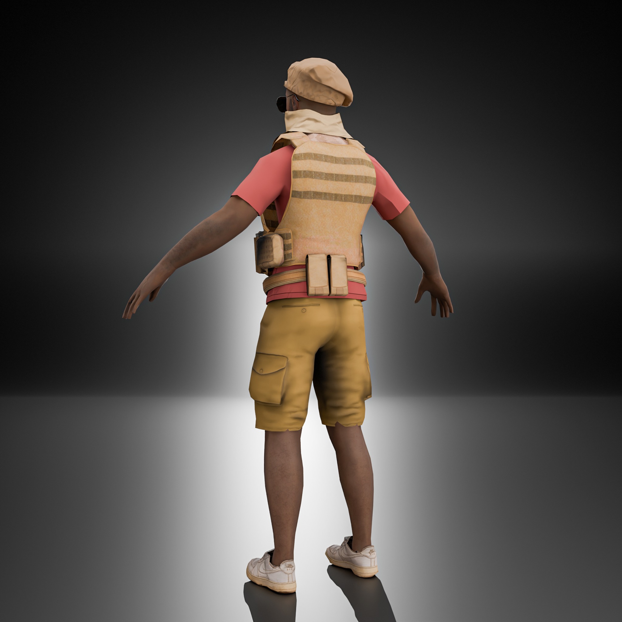 Low Poly Character Low-poly 3D model_3
