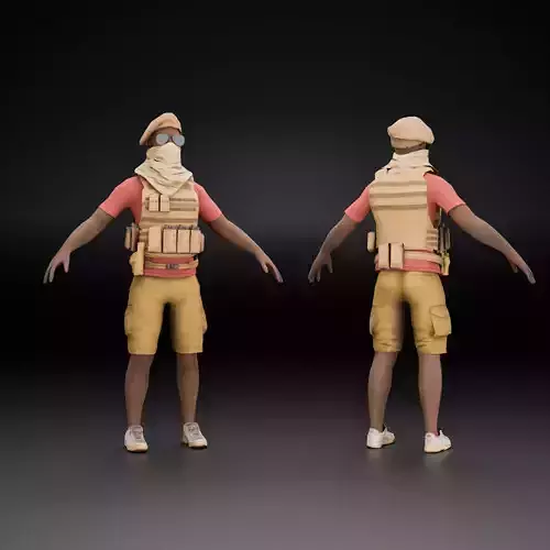 Low Poly Character Low-poly 3D model