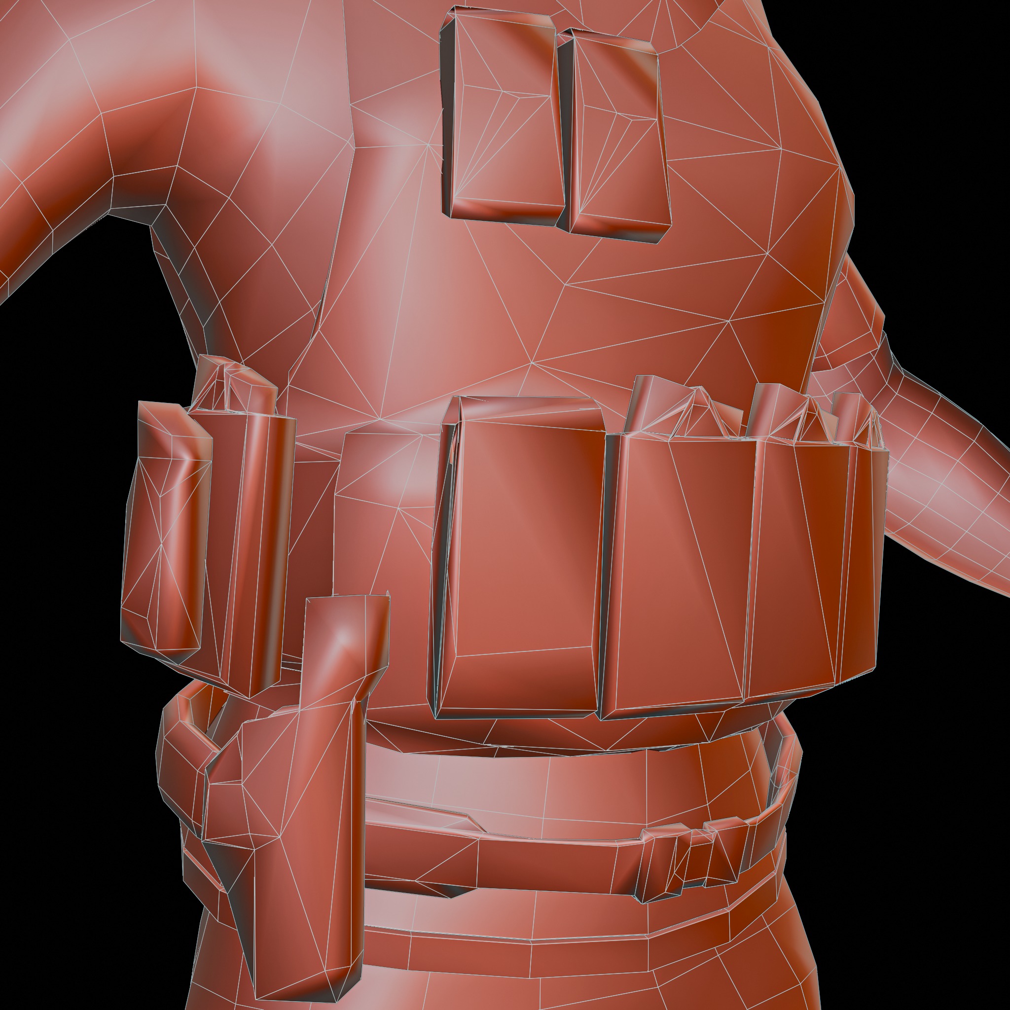 Low Poly Character Low-poly 3D model_11