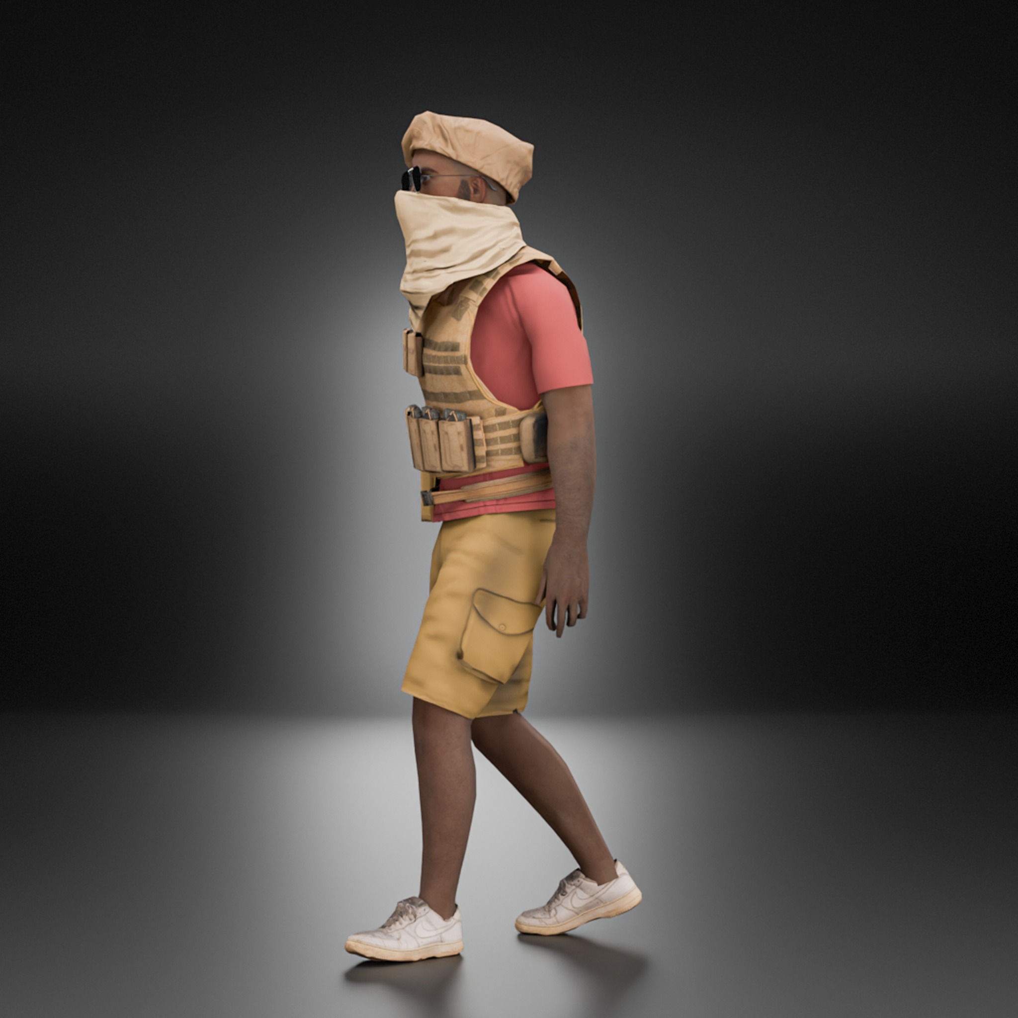 Low Poly Character Low-poly 3D model_6