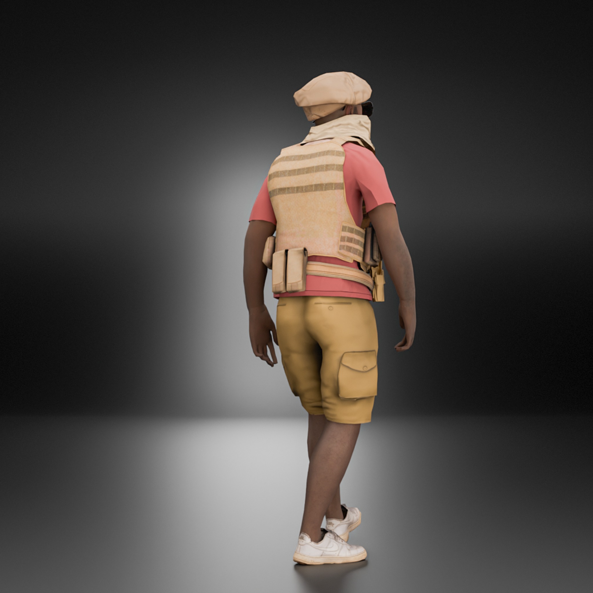 Low Poly Character Low-poly 3D model_7