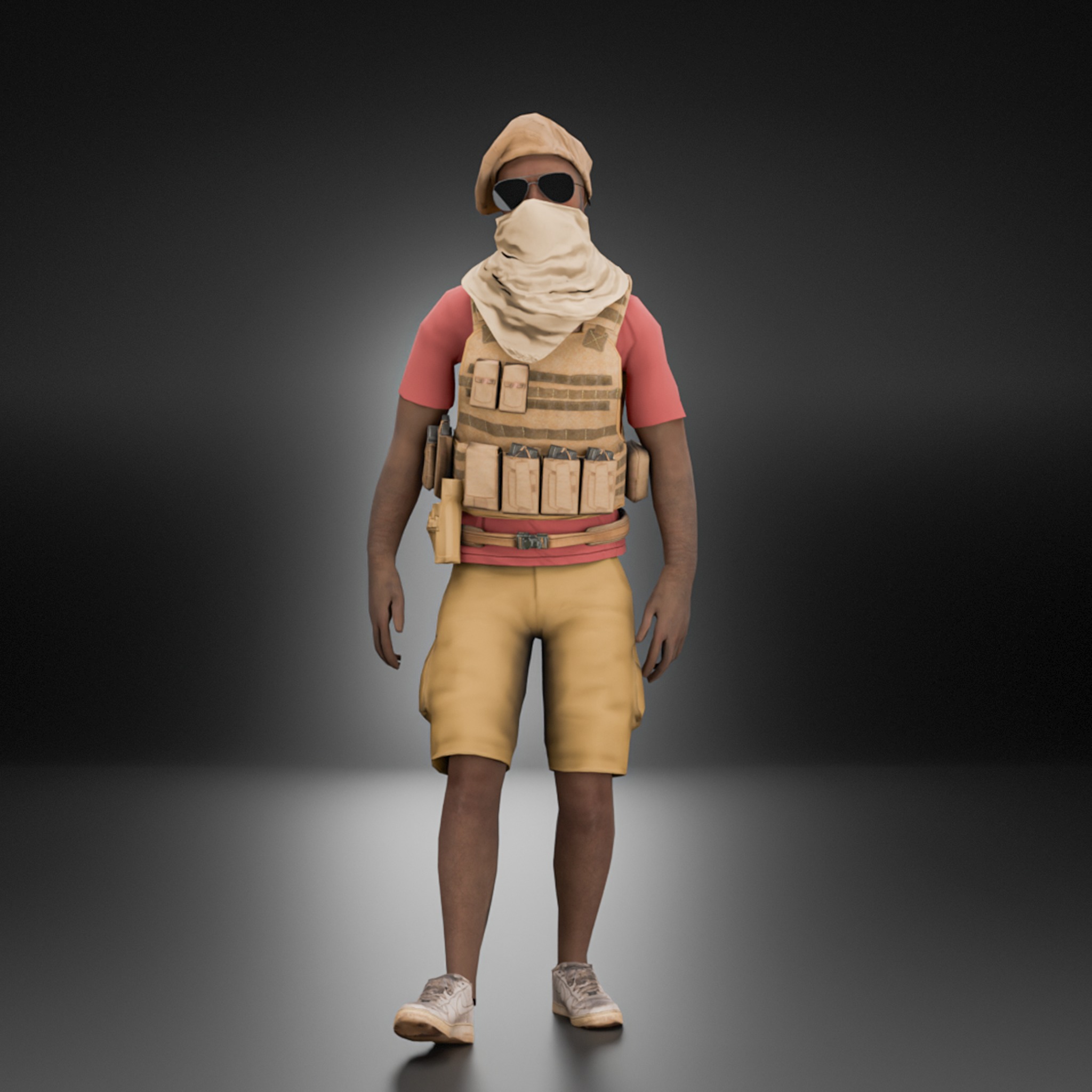 Low Poly Character Low-poly 3D model_5