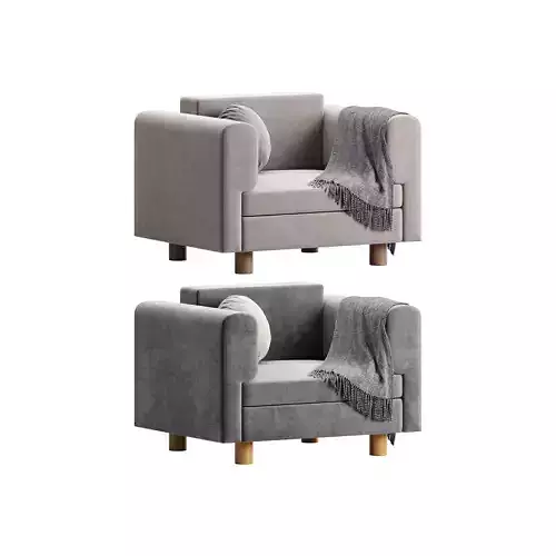 InMar Velvet Smoking Chair