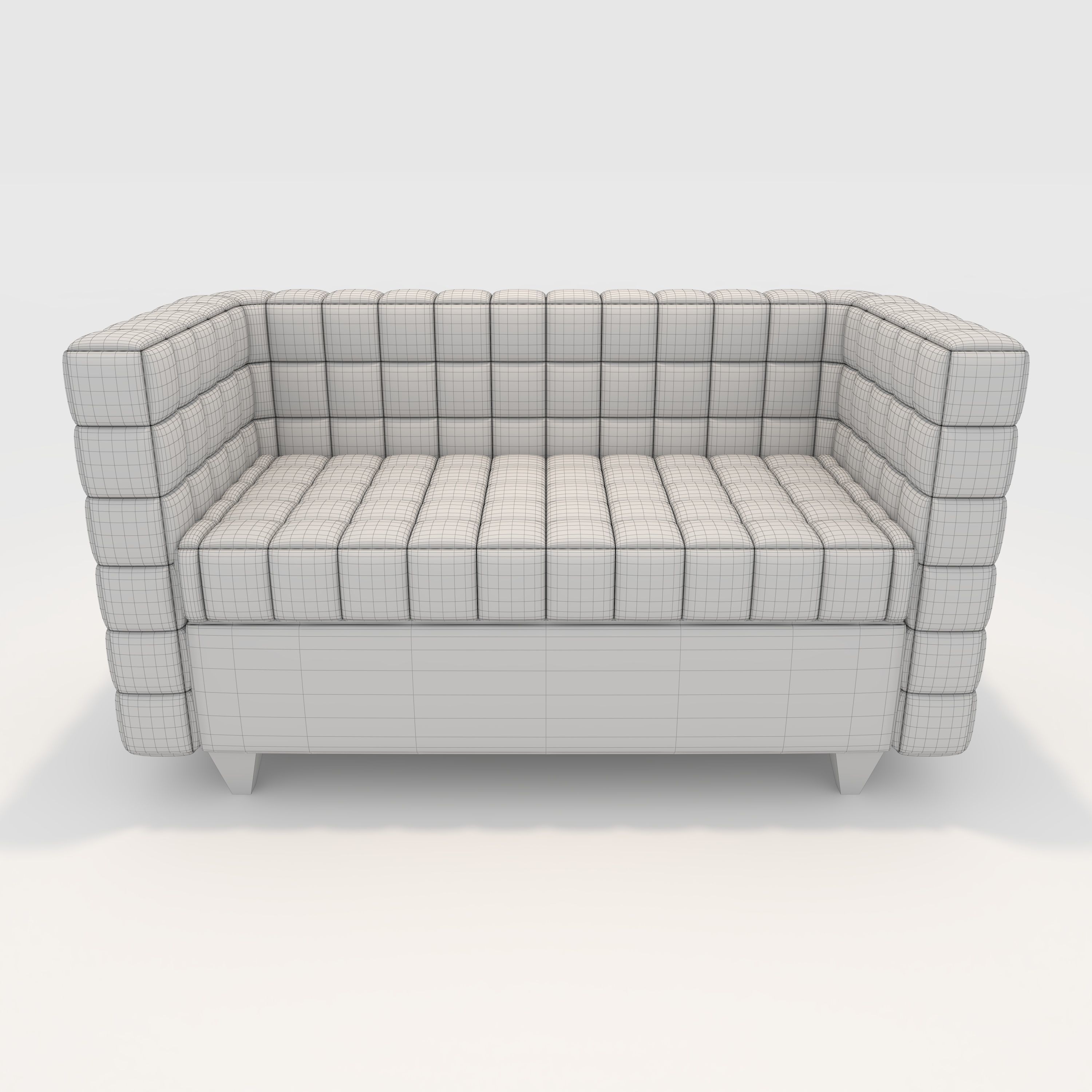 Sofa 2 Seater 9 3D model_3