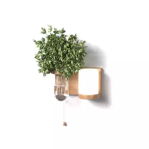 Isla Wall Mounted Lamp Glass Vase