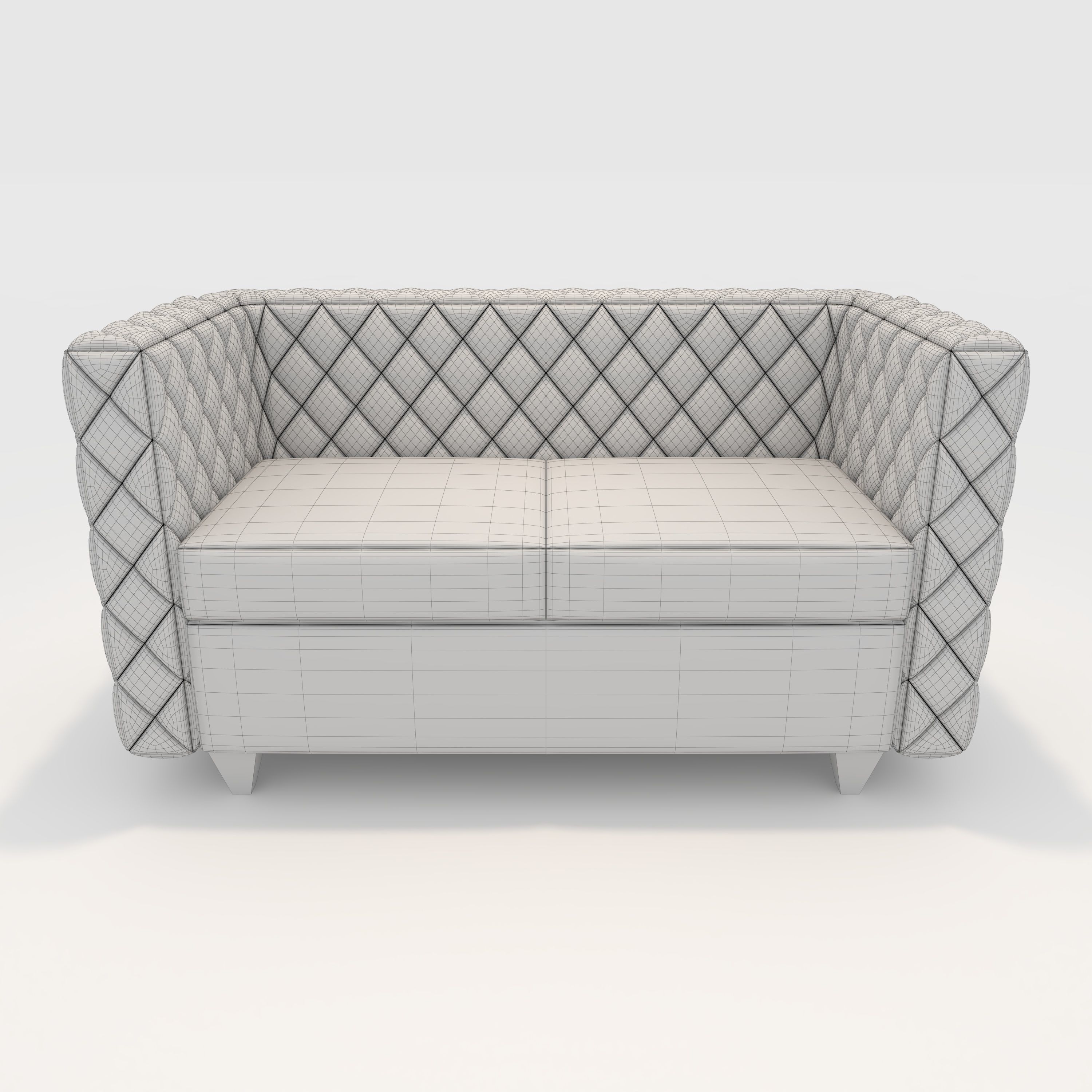 Sofa 2 Seater 12 3D model_3
