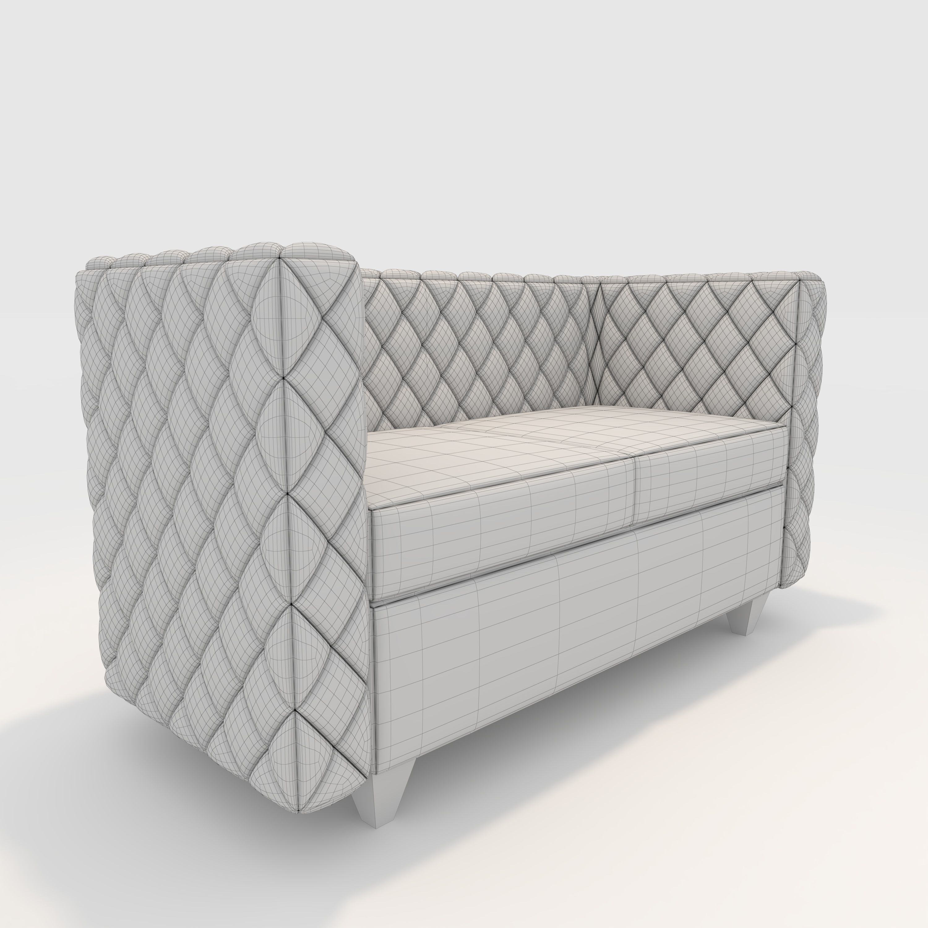 Sofa 2 Seater 12 3D model_7