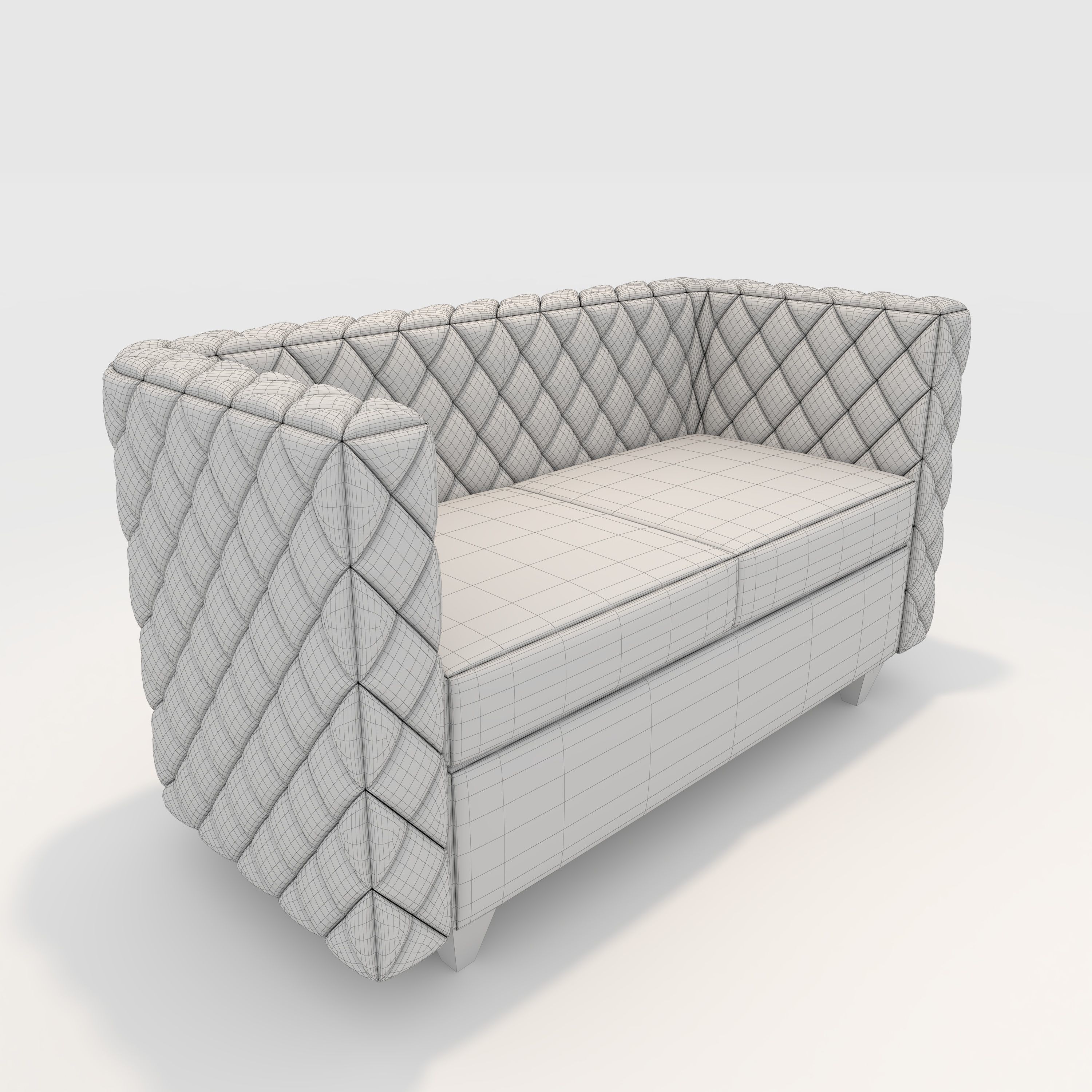 Sofa 2 Seater 12 3D model_1
