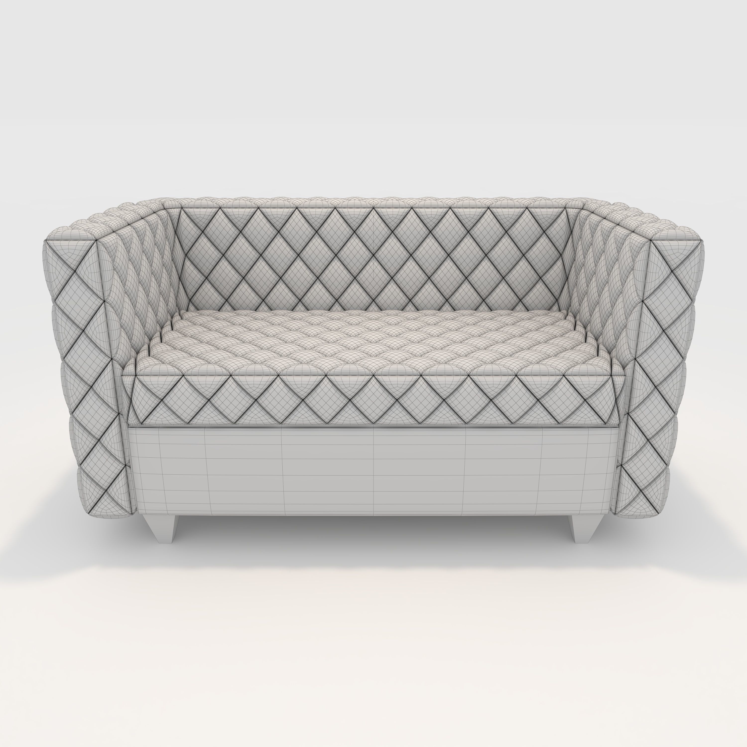 Sofa 2 Seater 13 3D model_3