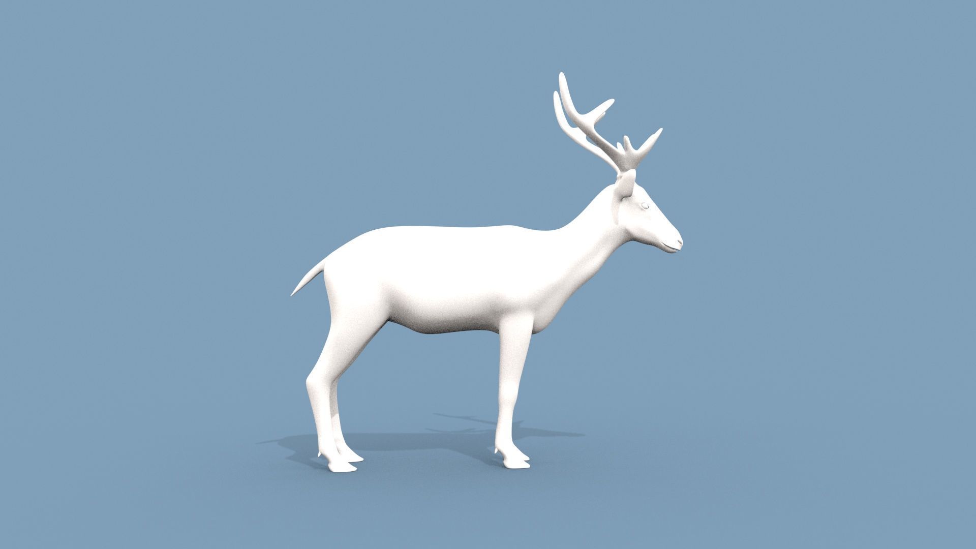 Deer Shape 3D model_2