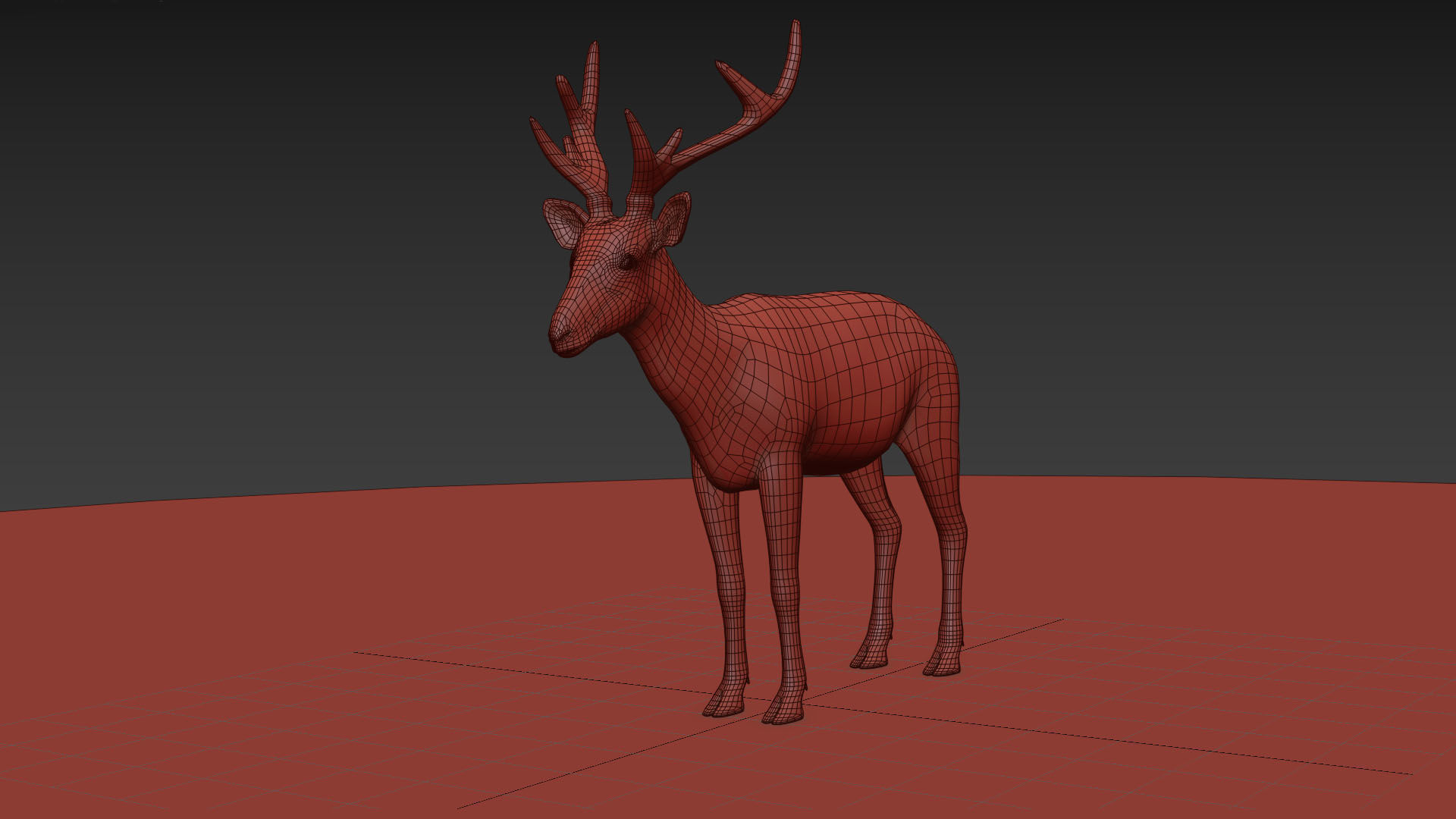 Deer Shape 3D model_7