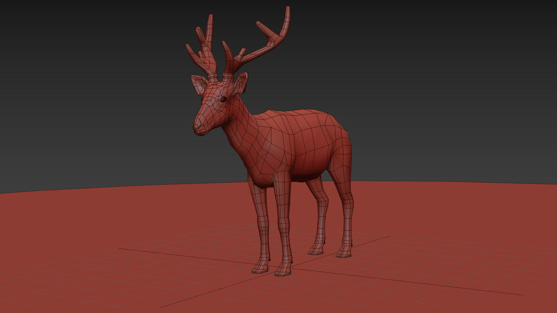 Deer Shape 3D model_8