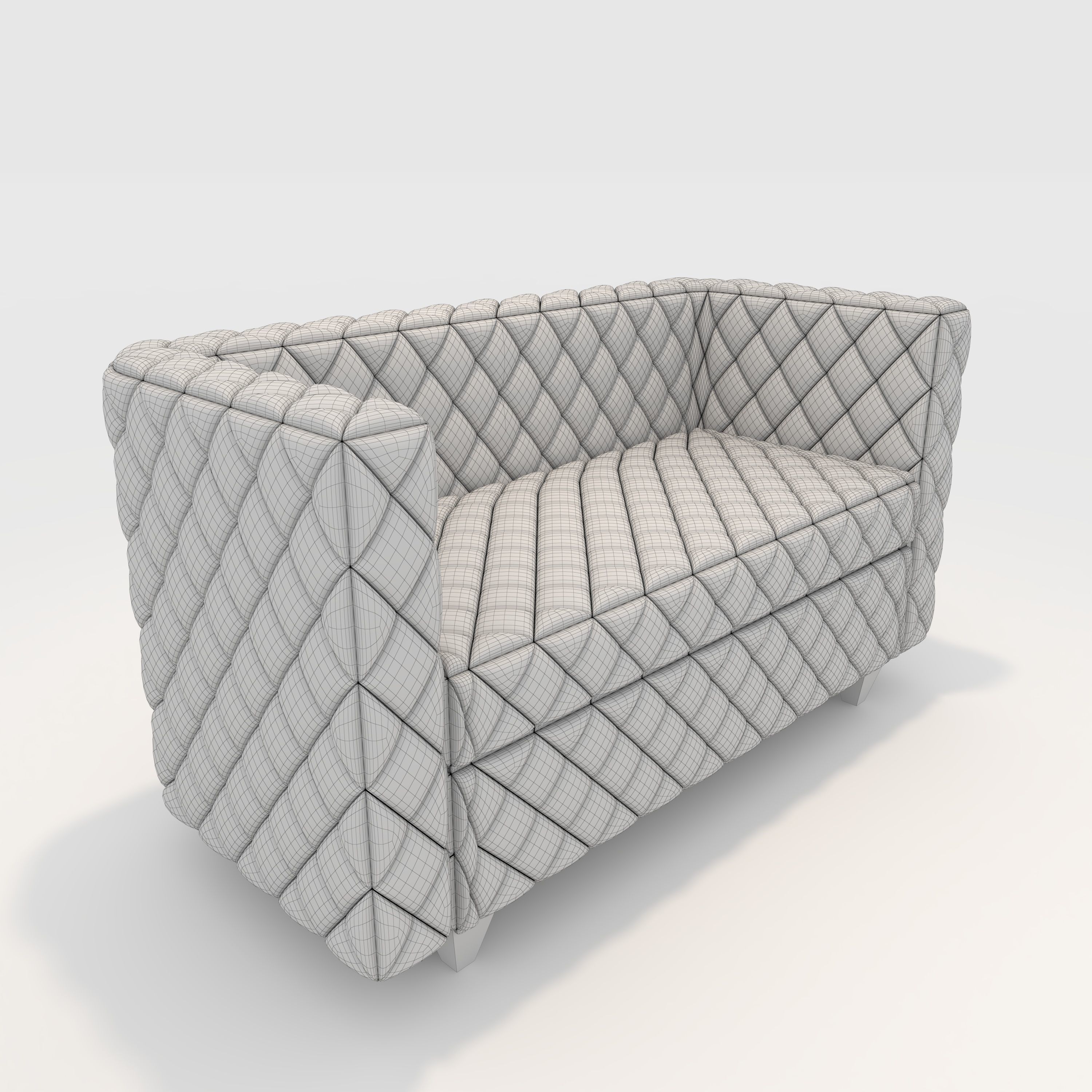 Sofa 2 Seater 14 3D model_1
