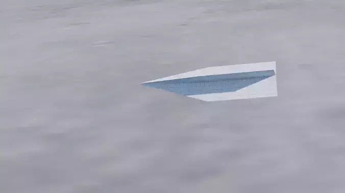 Paper Airplane Cloth Simulation