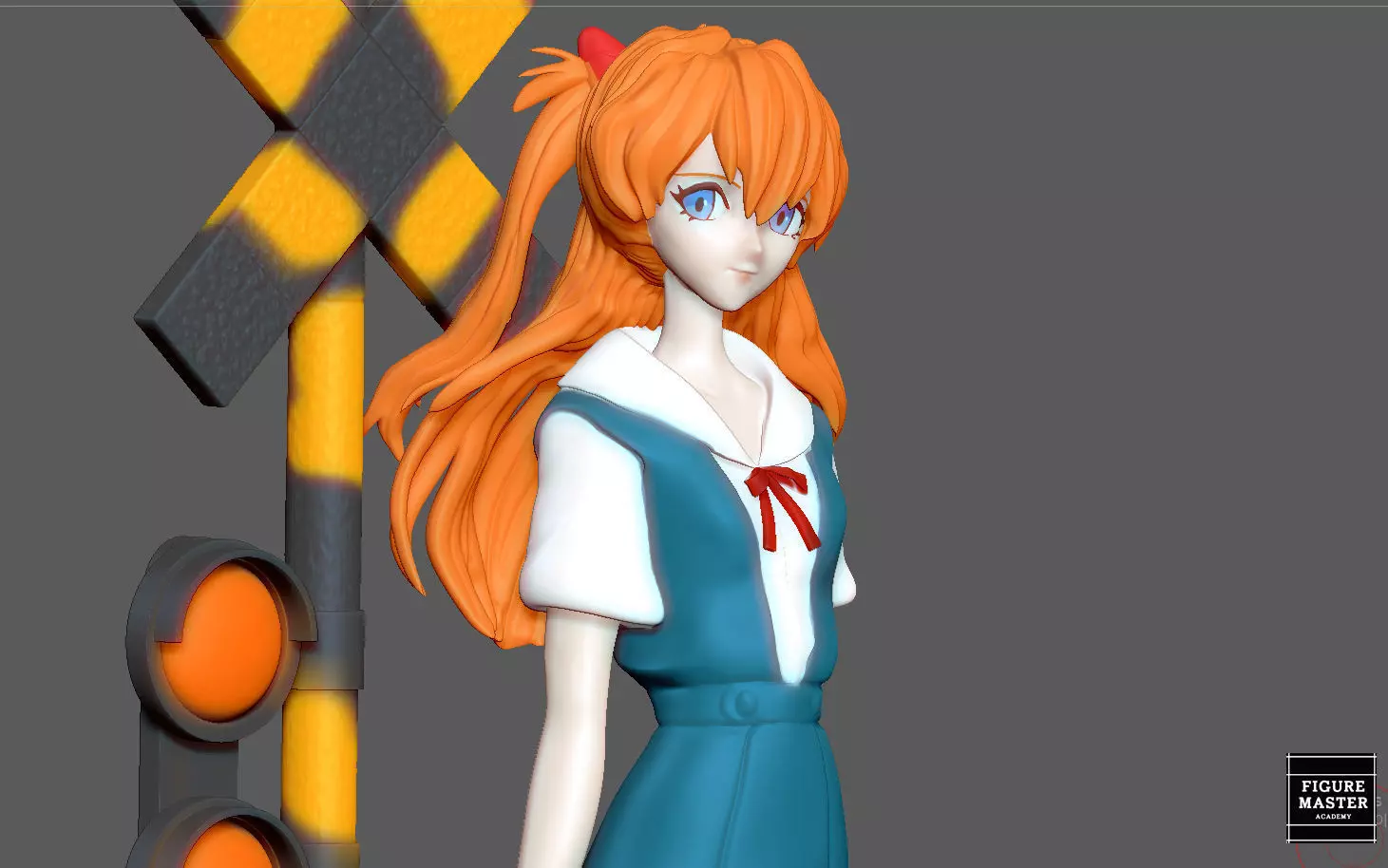 ASUKA UNIFORM EVALGELION ANIME 3D PRINT 3D print model