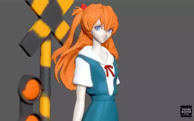 ASUKA UNIFORM EVALGELION ANIME 3D PRINT