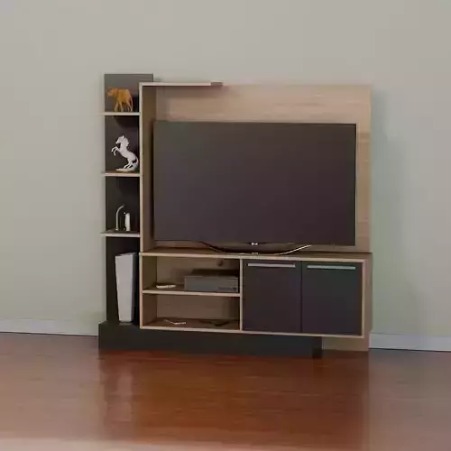 tv shelf Low-poly 3D model