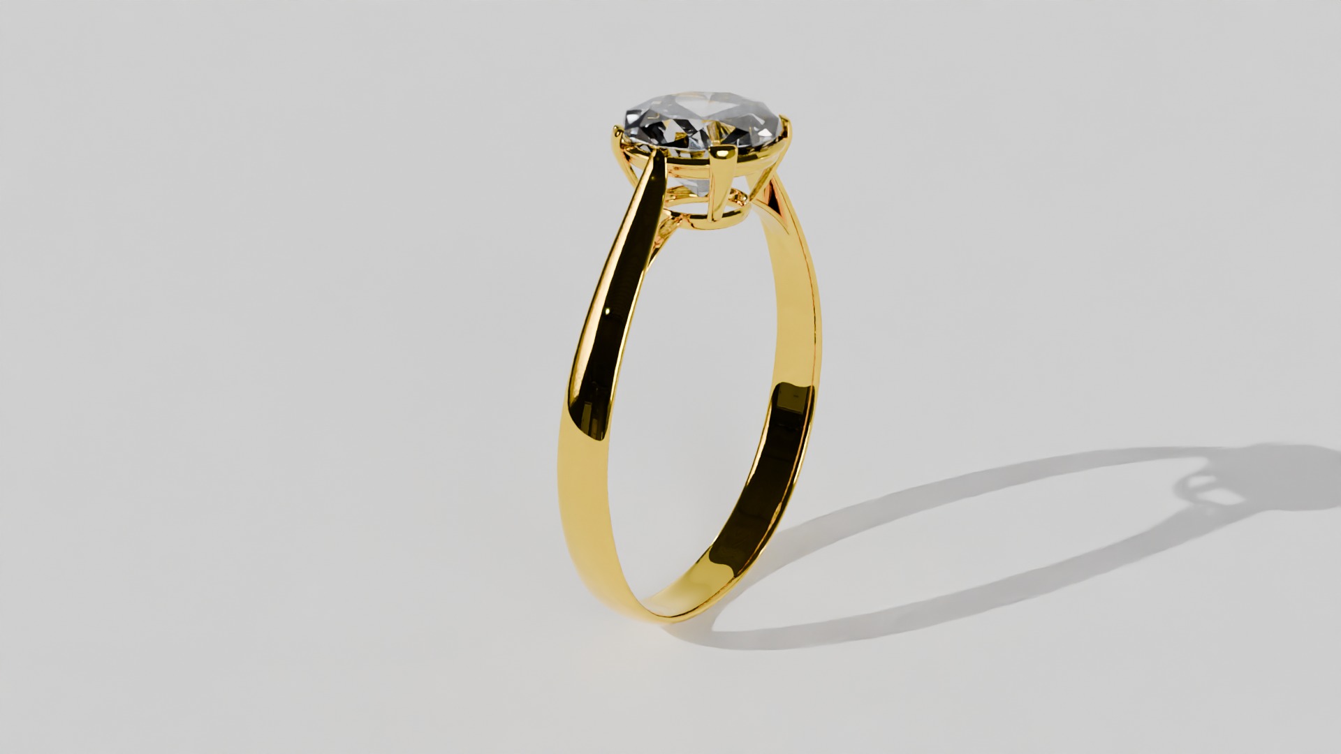 diamond Ring 3D print model_1