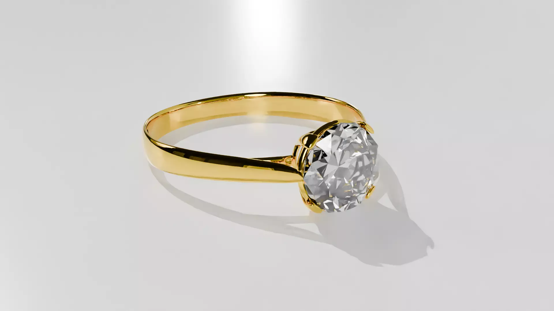 diamond Ring 3D print model_0