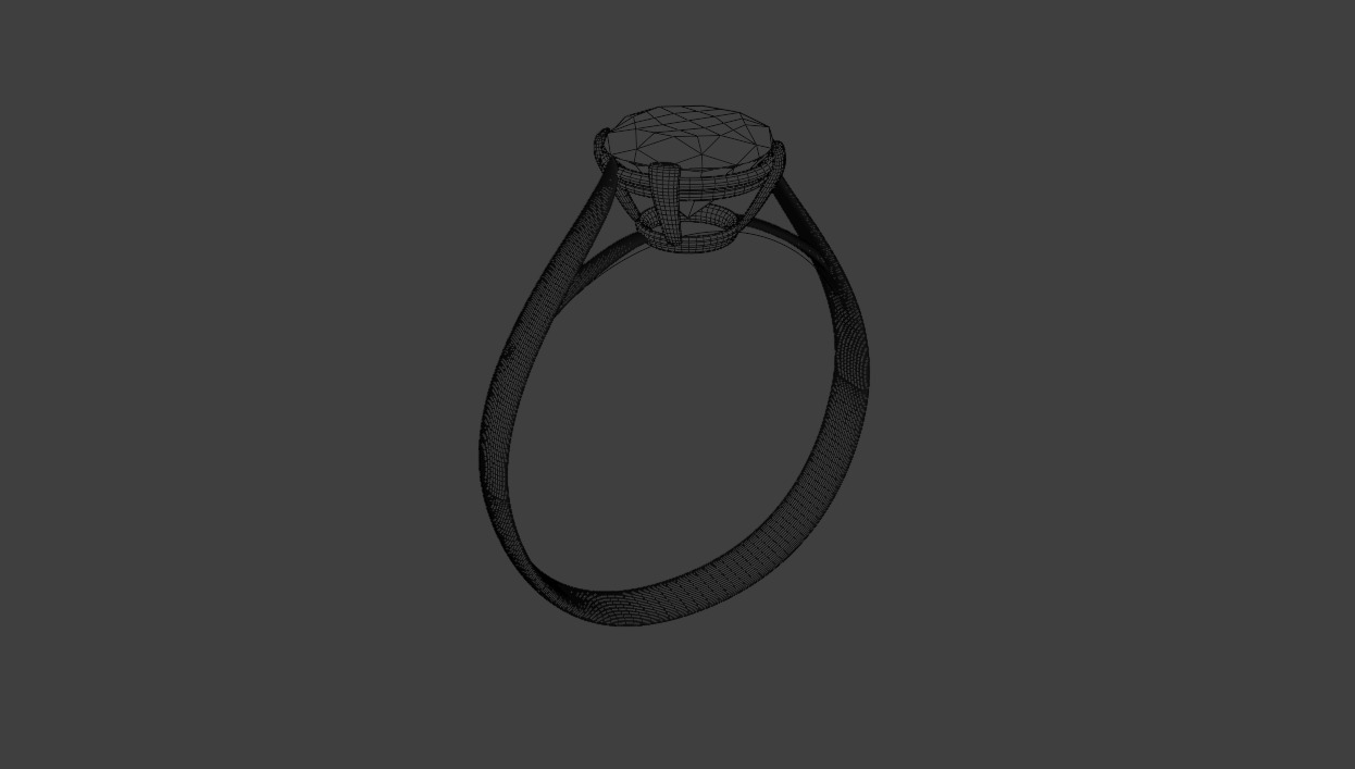 diamond Ring 3D print model_5