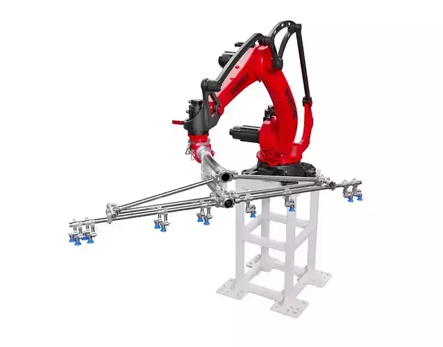 Industrial robotic arm 3D model