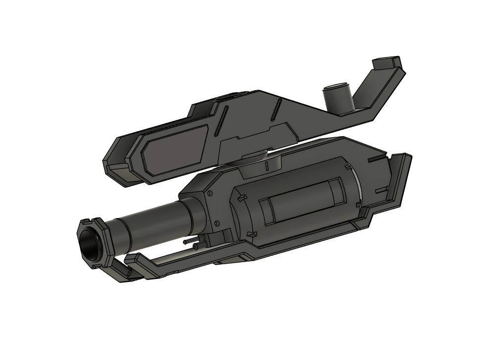 Barbatos Arm Rocket Optional Set 144 Scale 3D print model_1