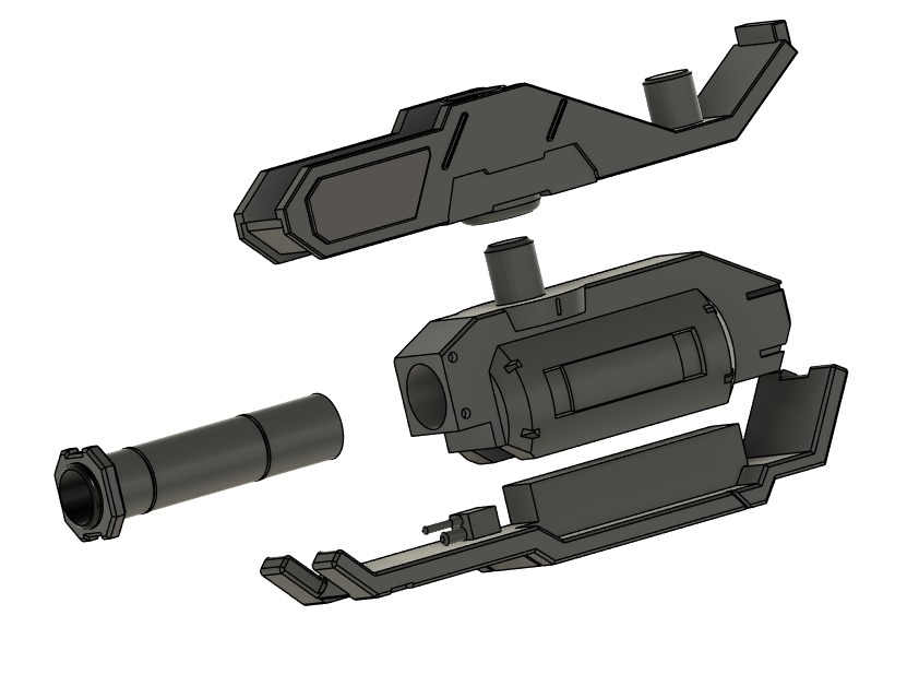 Barbatos Arm Rocket Optional Set 144 Scale 3D print model_2