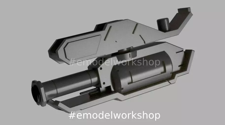 Barbatos Arm Rocket Optional Set 144 Scale 3D print model_0