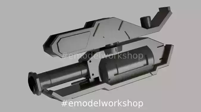 Barbatos Arm Rocket Optional Set 144 Scale 3D print model Barbatos Arm Rocket Optional Set 144 Scale 3D print model