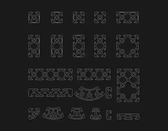 Industrial aluminum profiles