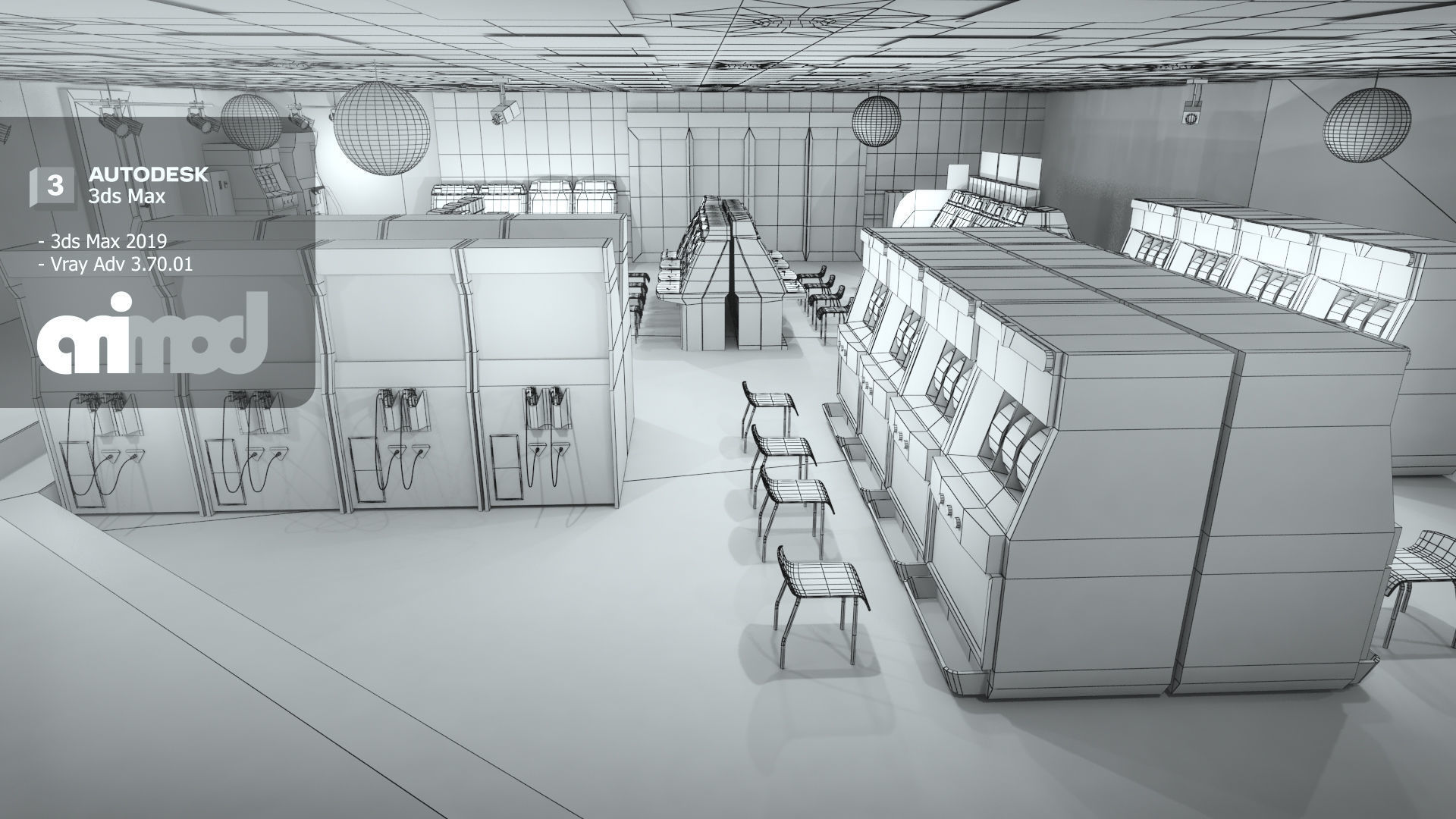 Game Center 3D model_8