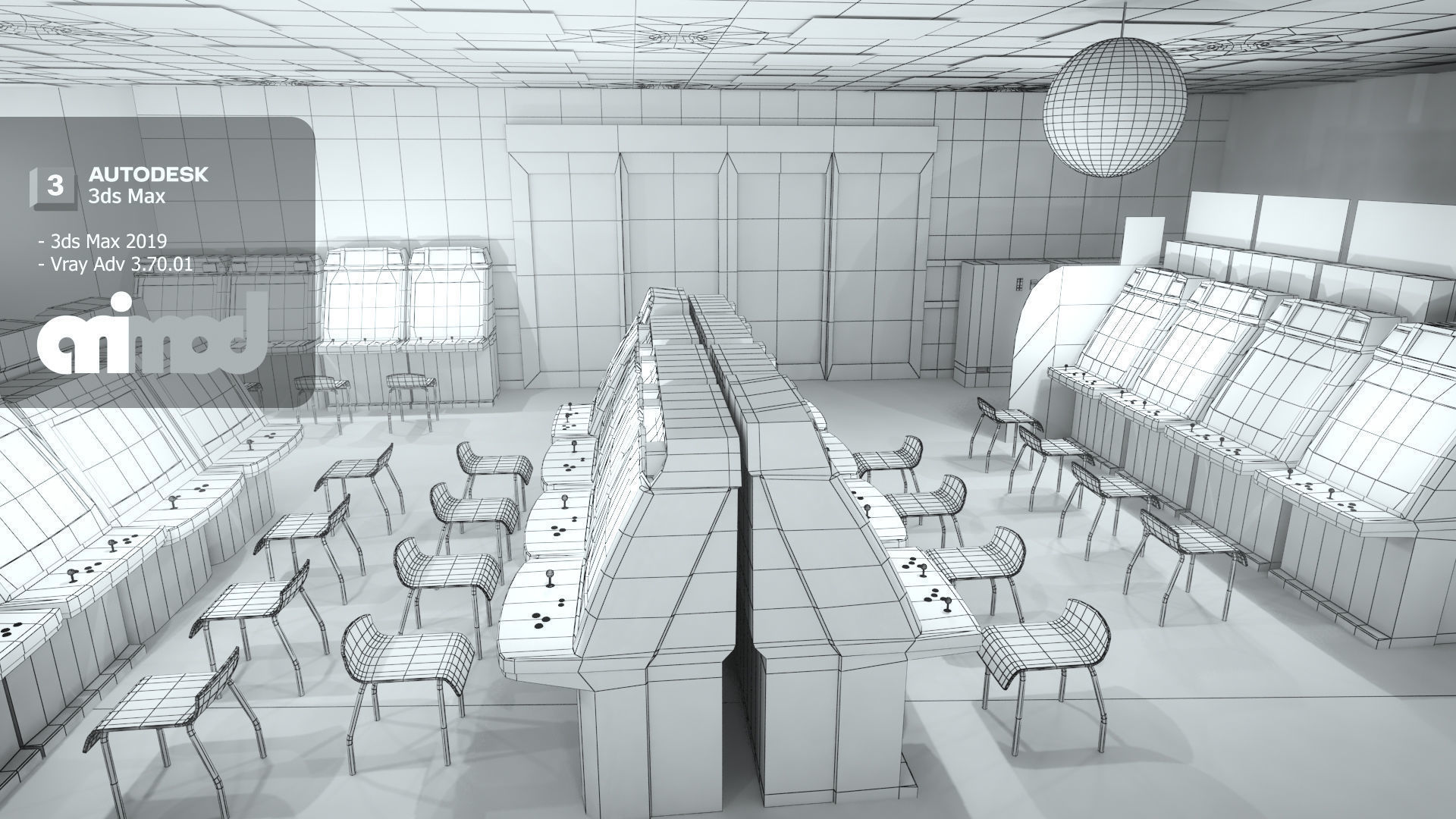 Game Center 3D model_5