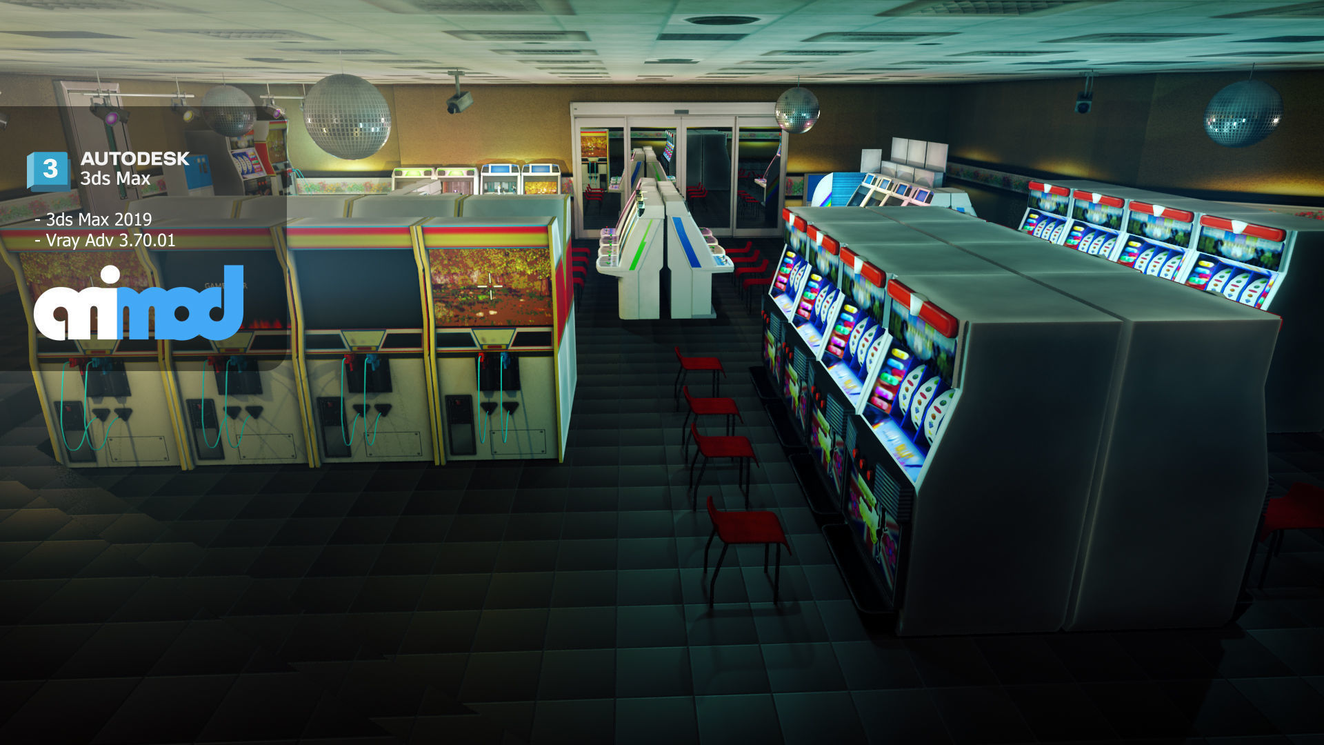 Game Center 3D model_3