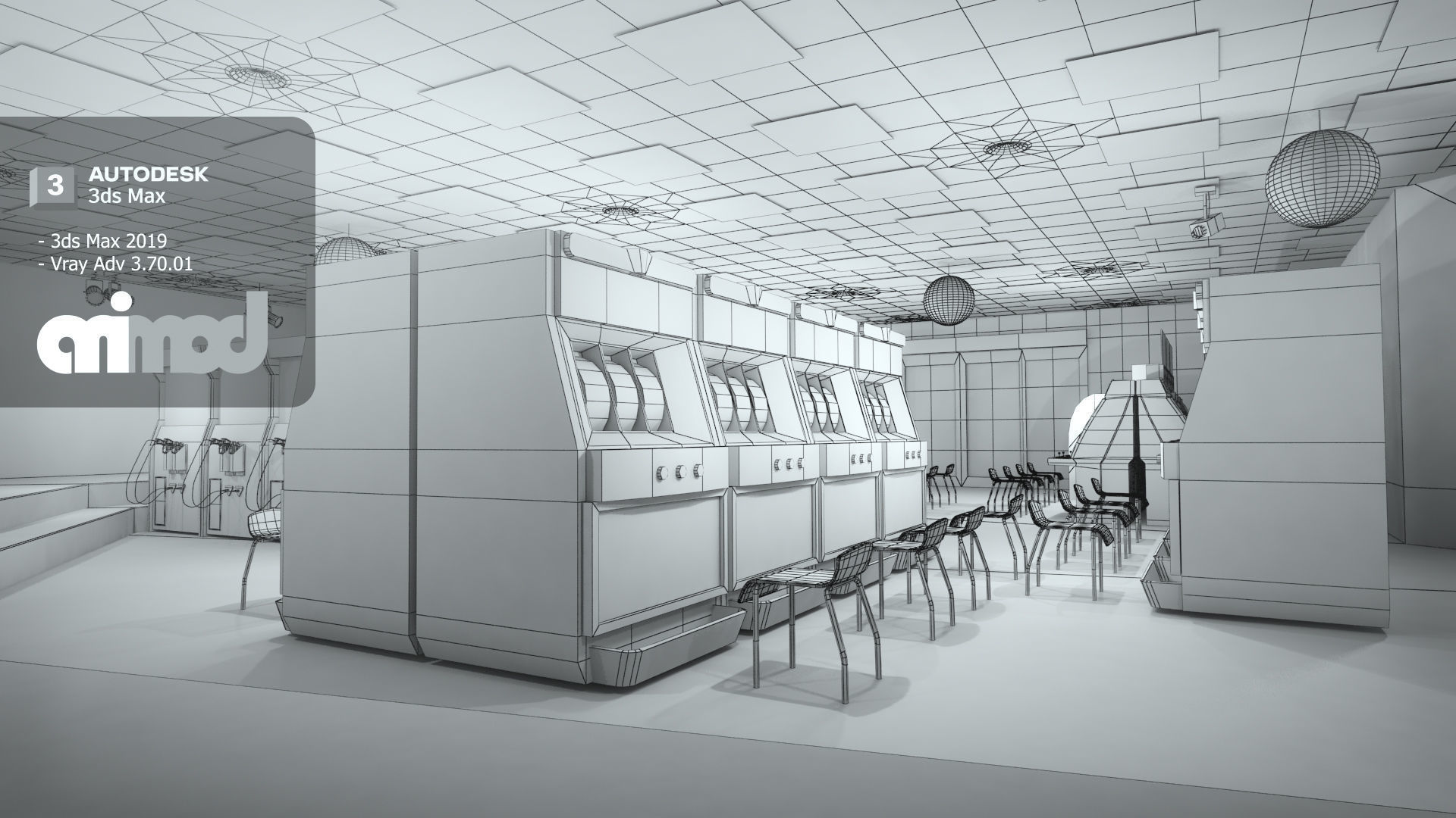 Game Center 3D model_7